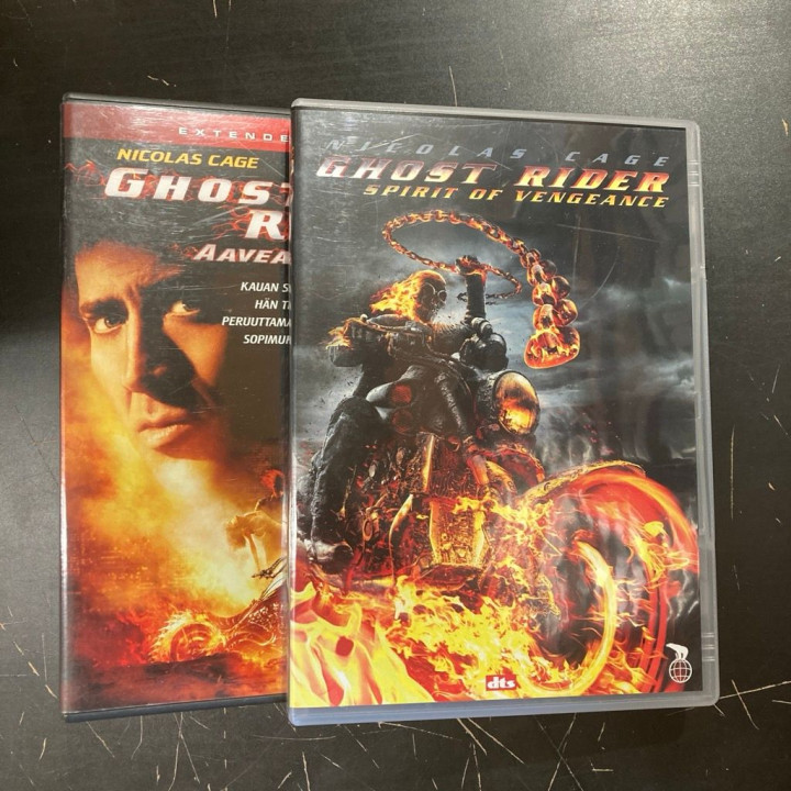 Ghost Rider 1-2 3DVD (VG-VG+/M-) -toiminta/fantasia-